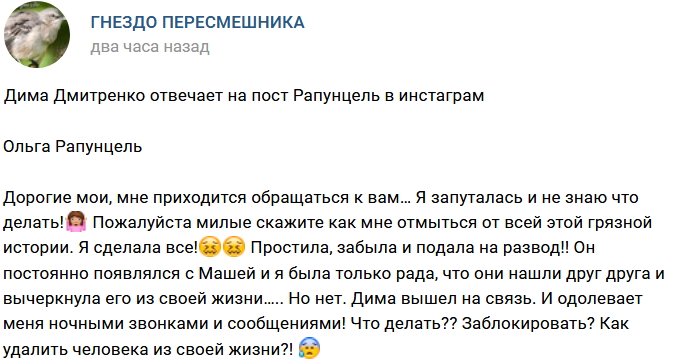 Дмитрий Дмитренко: Оля, тебе бессмысленно что-то объяснять!