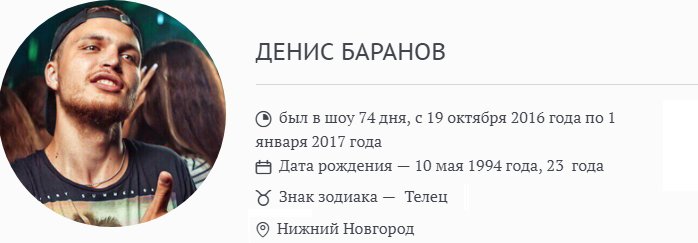Жизнь после телестройки: Денис Баранов