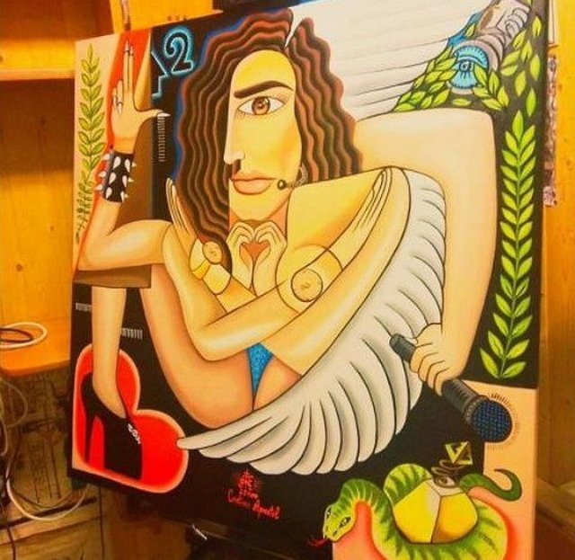 Кристиан Апостол написал «икону» Ольги Бузовой