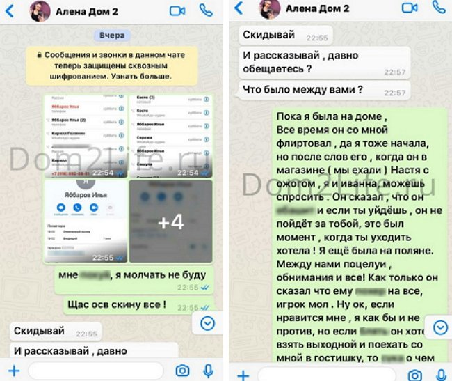 Переписка обманутой Алёны Савкиной с соперницей