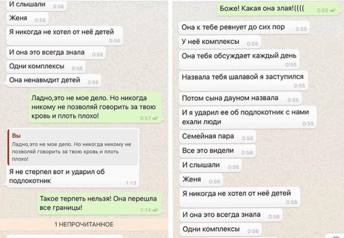 Евгения Феофилактова: Отвали от нашей семьи!