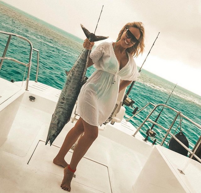 Фотоотчет Марии Кохно с отпуска на Мальдивах