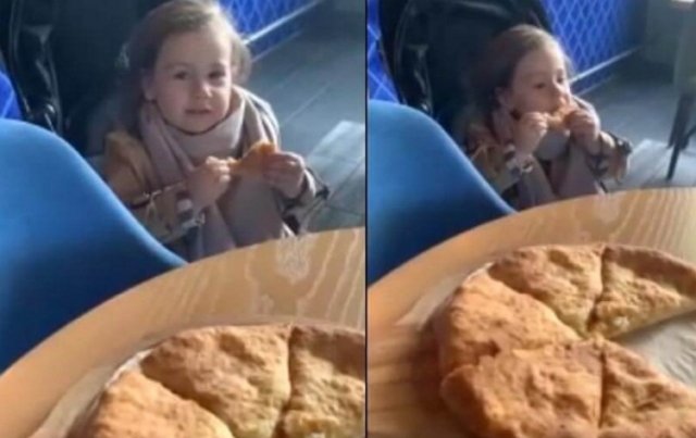 Тата Абрамсон кормит дочку чем придётся