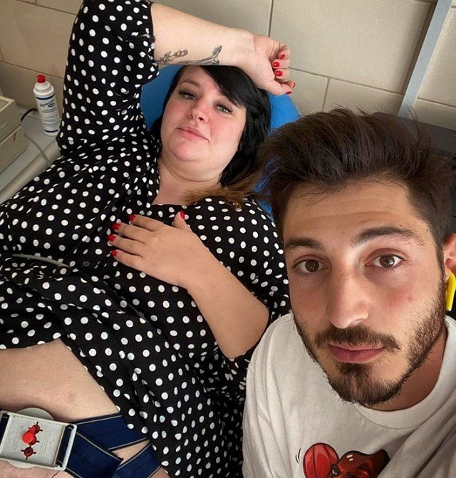 Сашу Черно напугали ложные схватки