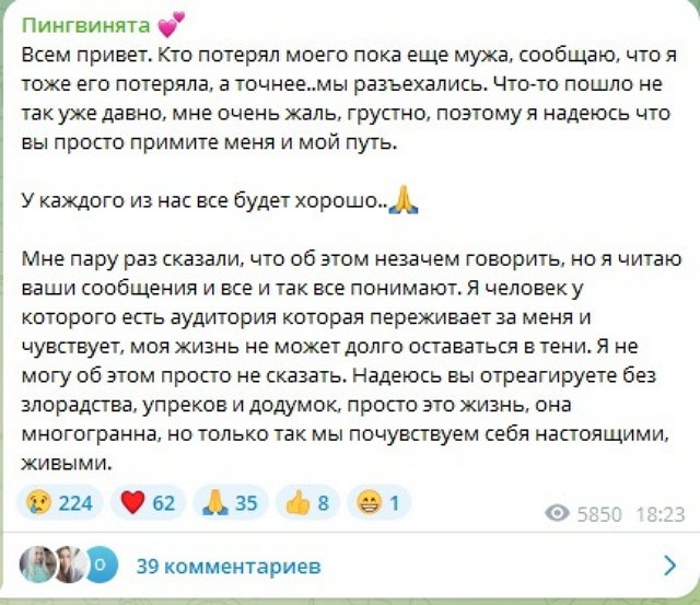 Ирина Пингвинова: У каждого из нас всё будет хорошо