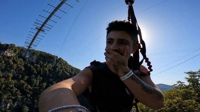 Никита Гуранда решился на полёт над пропастью