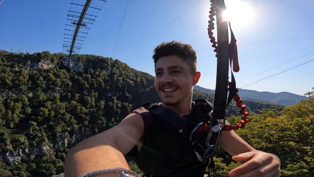 Никита Гуранда решился на полёт над пропастью