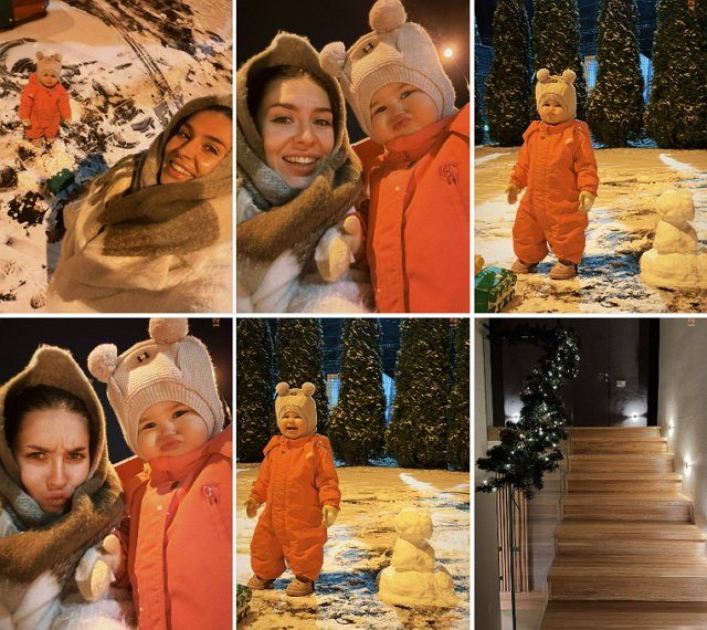 Татьяна Капаклы: Мы вчера с Мией лепили снеговика