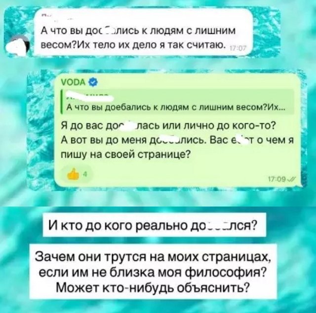 Алёна Водонаева ругается со своими хейтерами